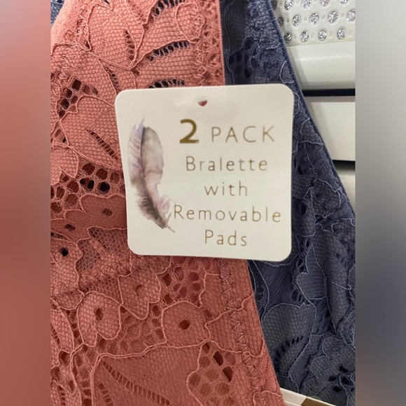 NWT JESSICA SIMPSON BRAND NEW 2-PACK
BRALETTE WITH REMOVABLE PADS - Picture 6 of 7